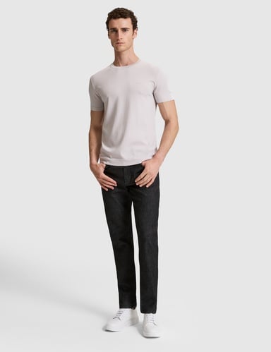 Siyah Straight Fit Jean Pantolon