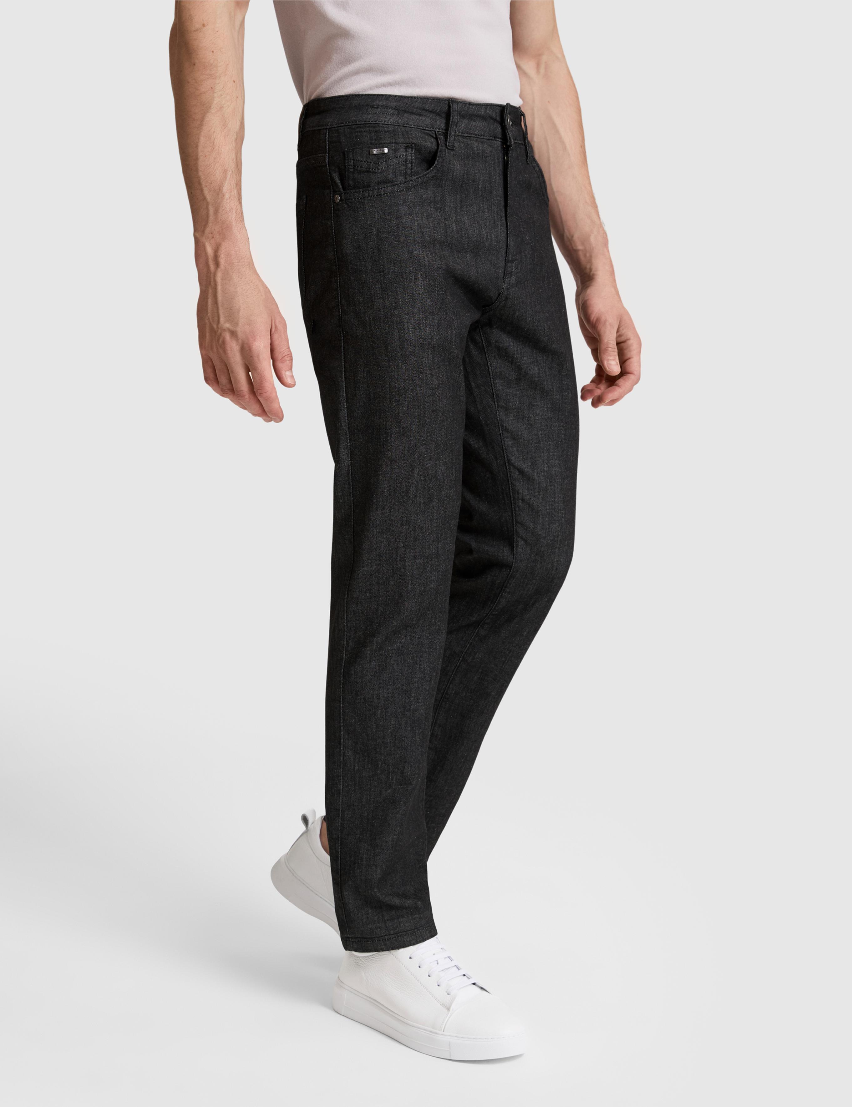 Siyah Straight Fit Jean Pantolon