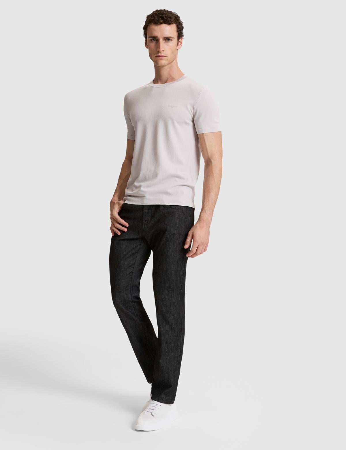 Siyah Straight Fit Jean Pantolon - 50325327019