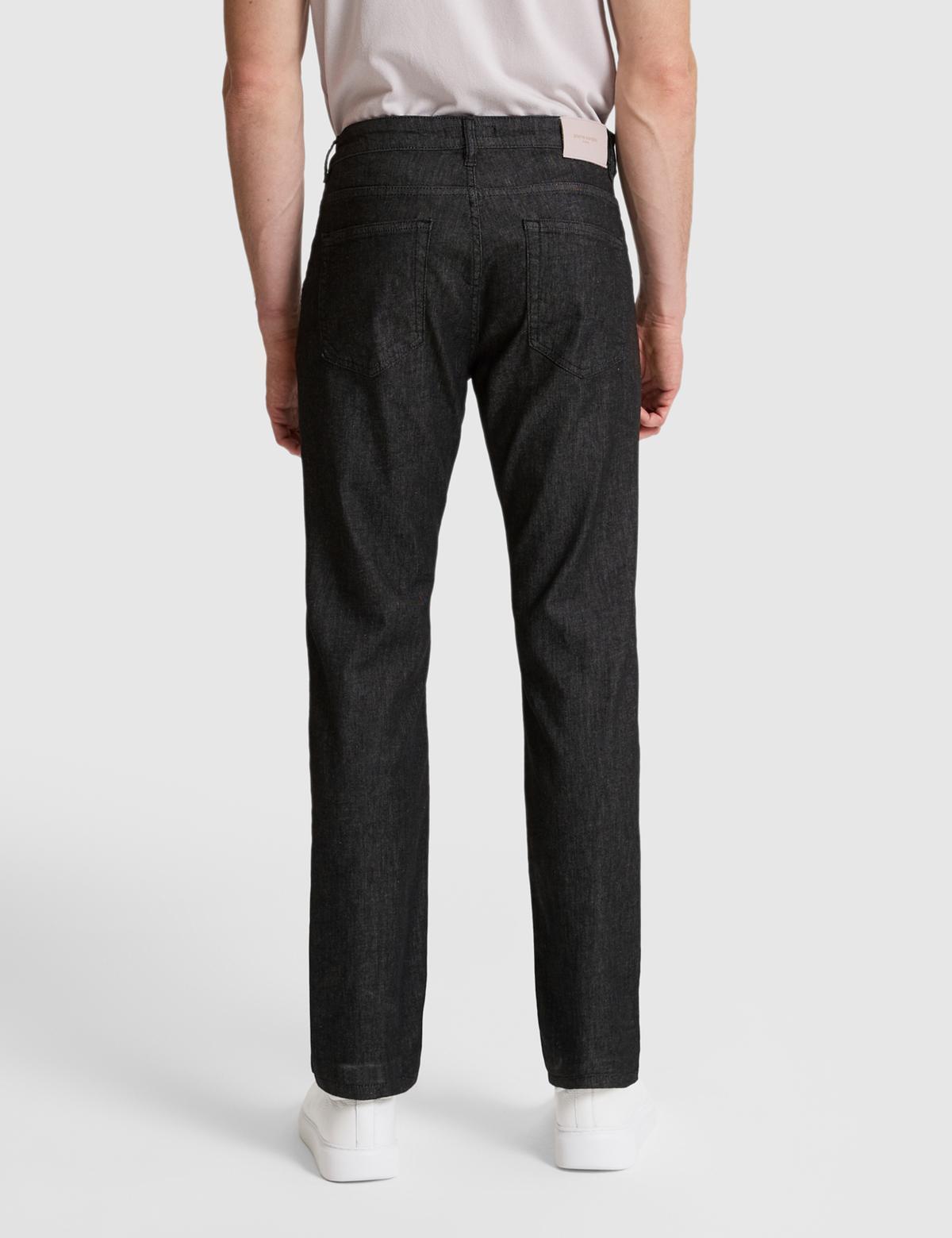 Siyah Straight Fit Jean Pantolon - 50325327019