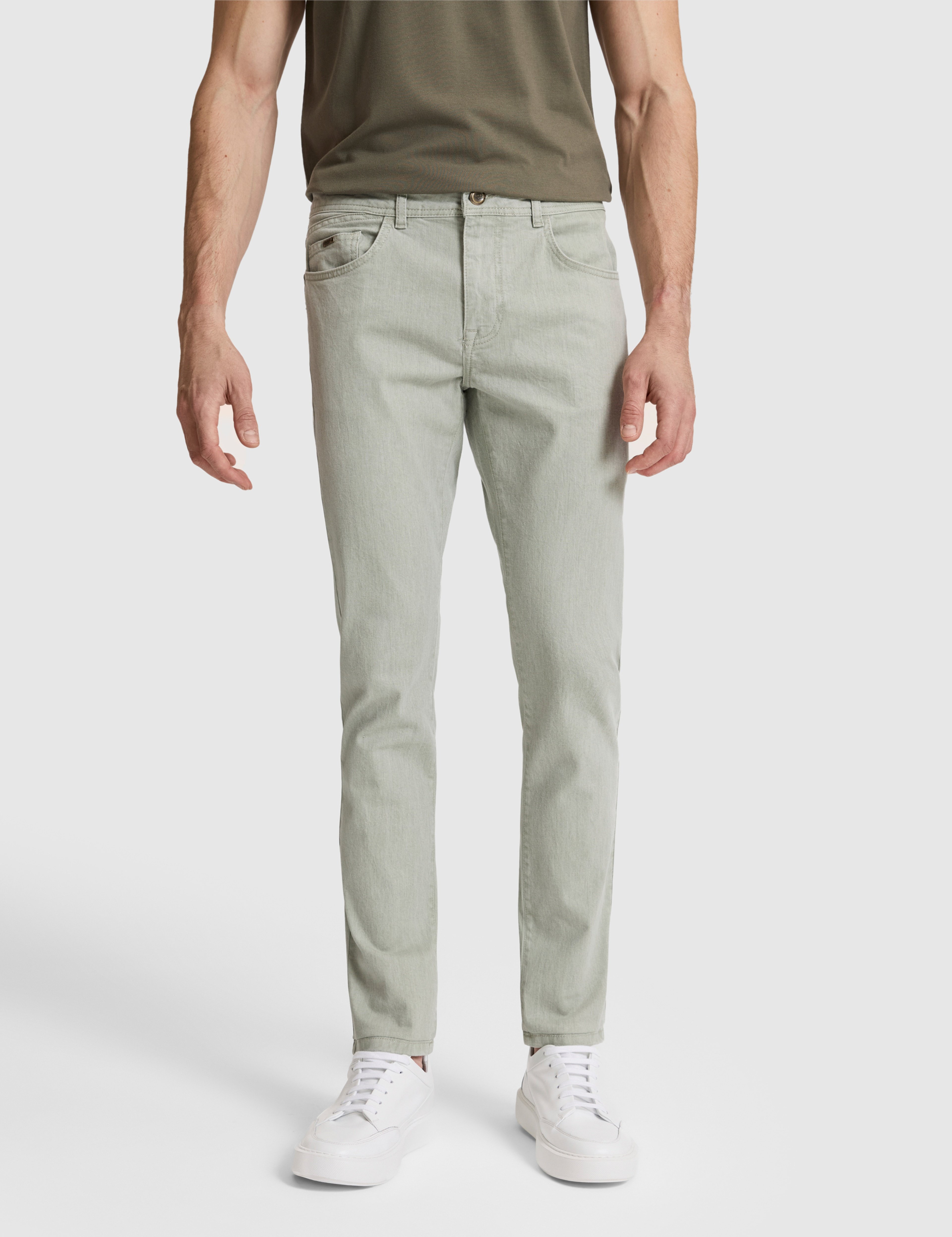 Haki Slim Fit Jean Pantolon - Image 2