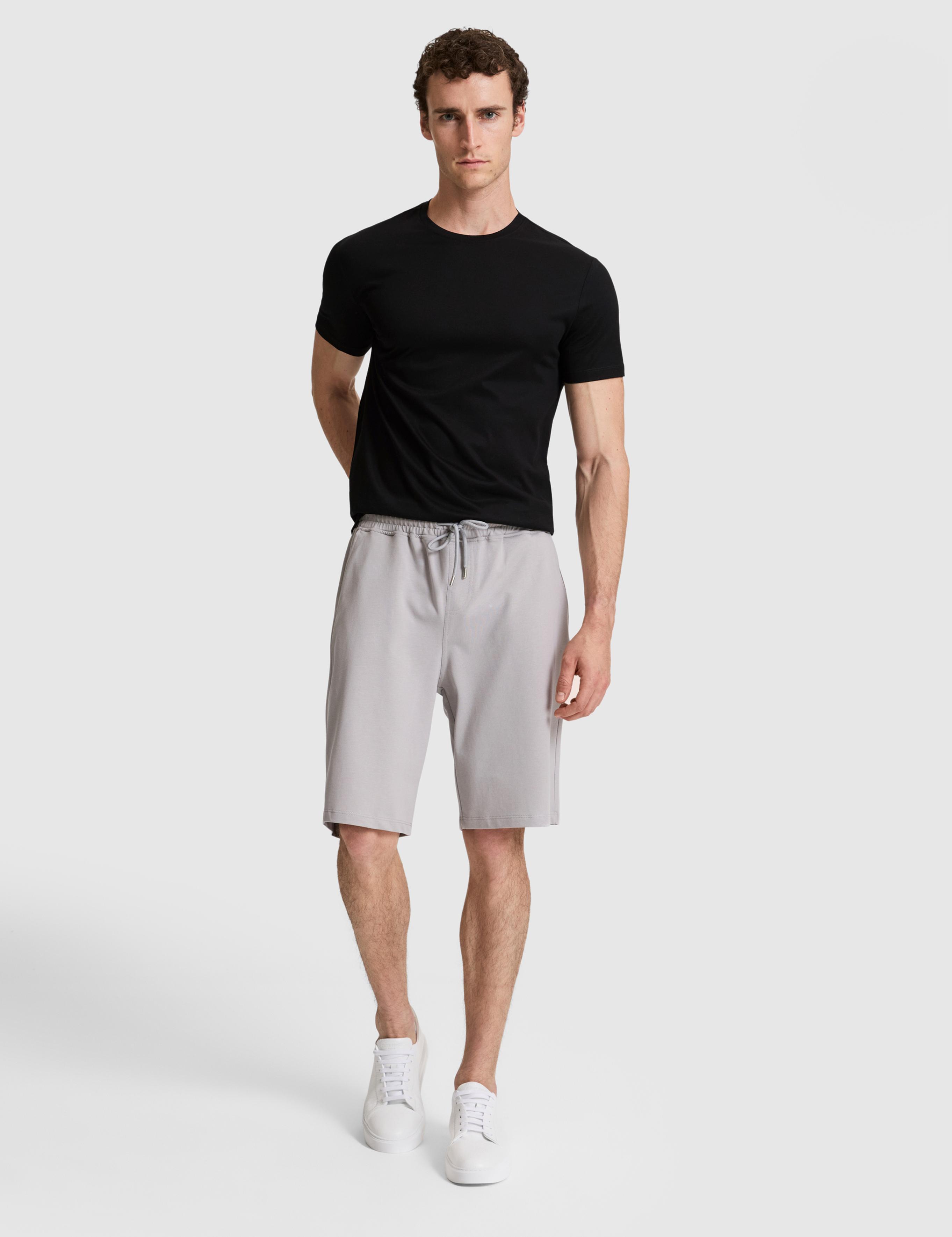 Gri Comfort Fit Örme Şort