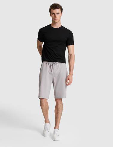 Gri Comfort Fit Örme Şort