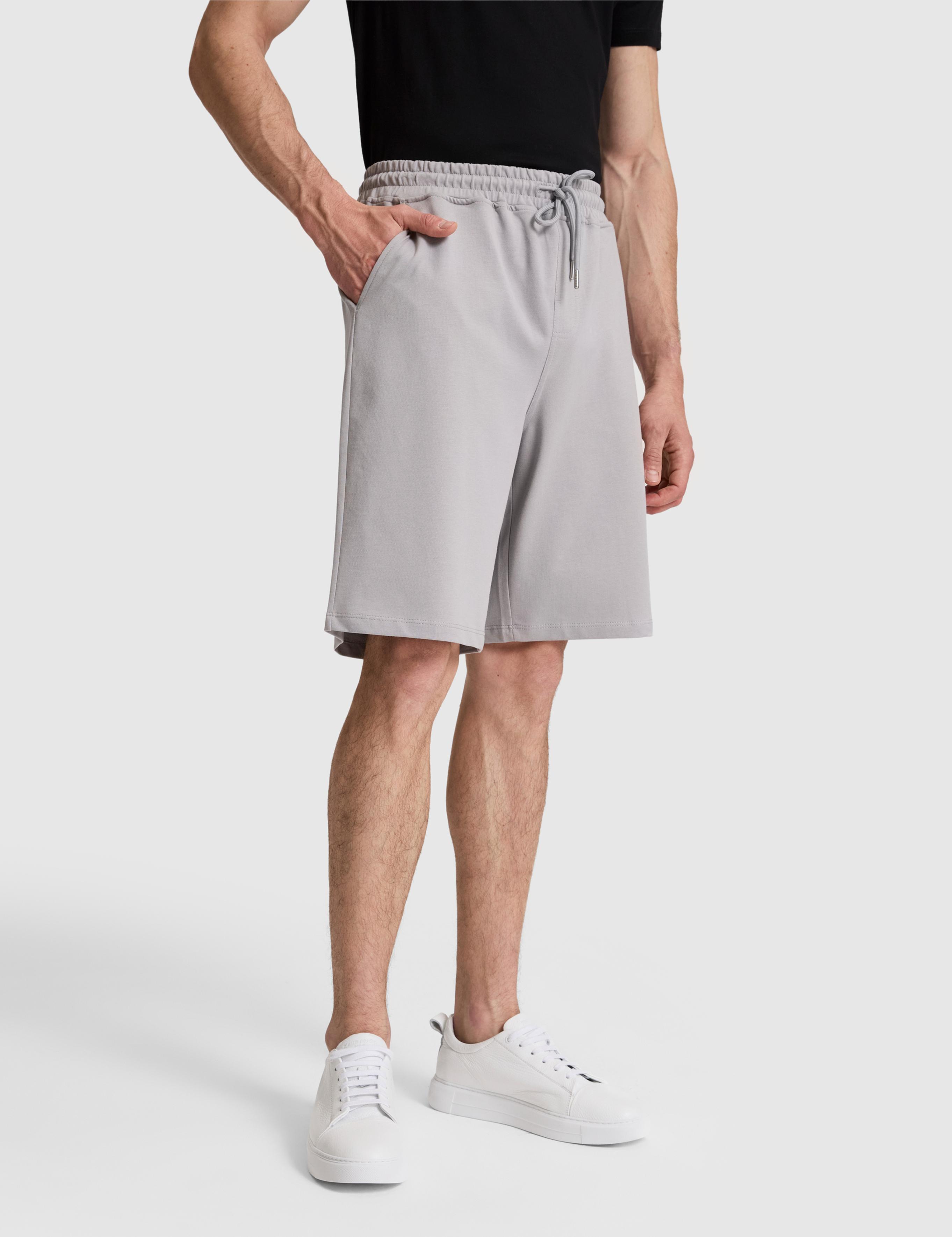 Gri Comfort Fit Örme Şort