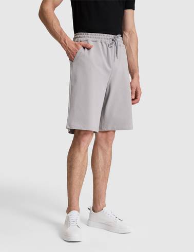 Gri Comfort Fit Örme Şort