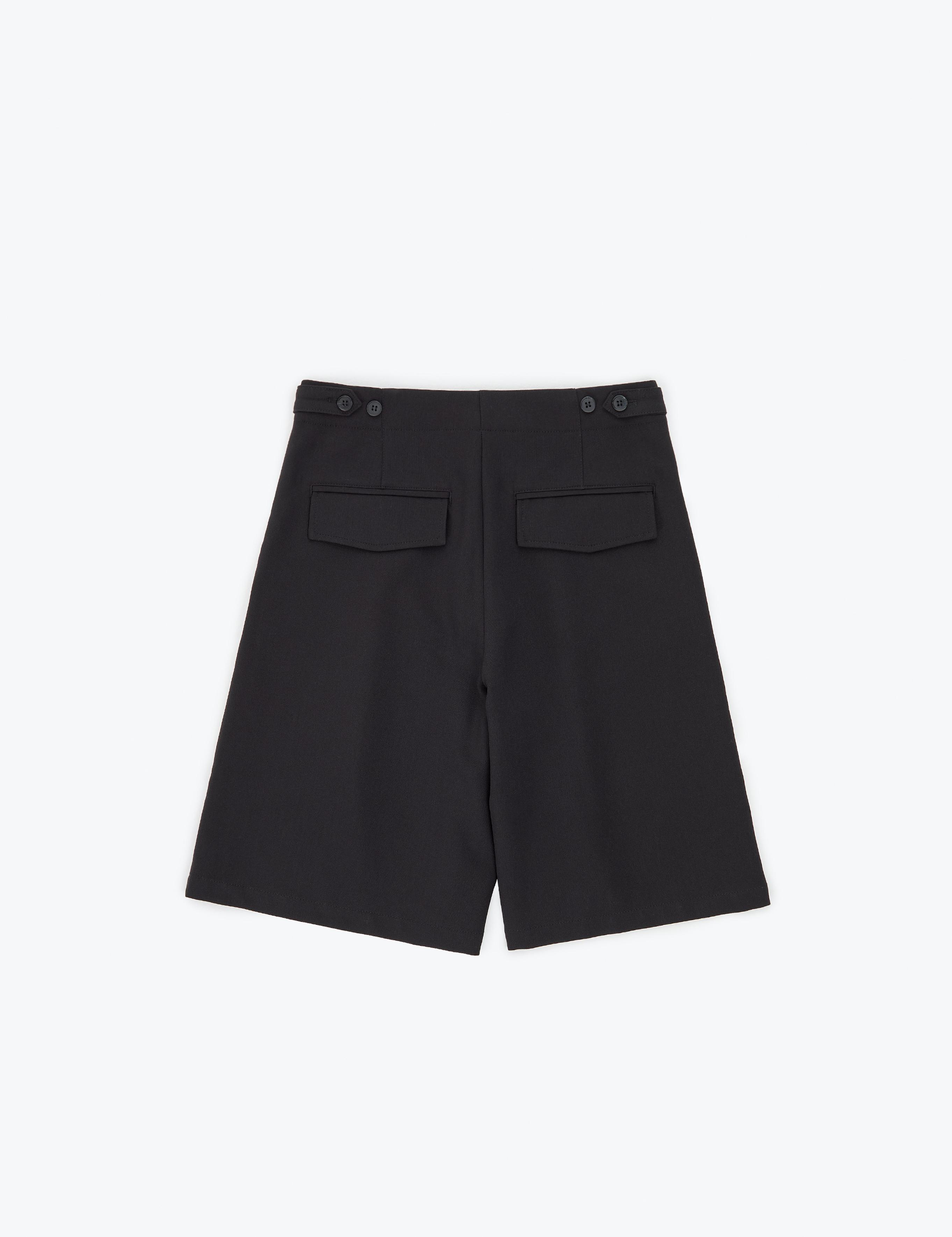 Siyah Comfort Fit Bermuda Şort