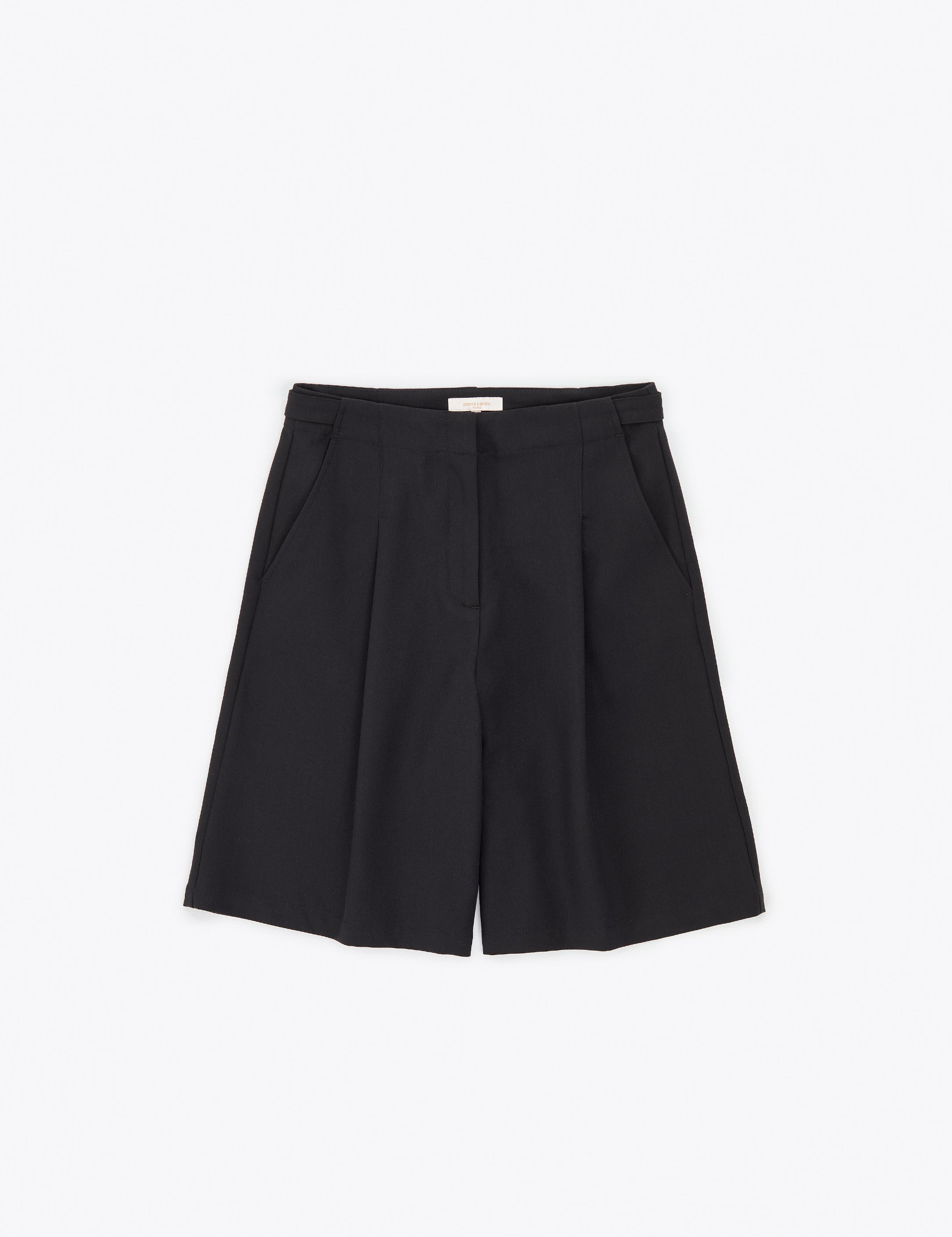 Siyah Comfort Fit Bermuda Şort
