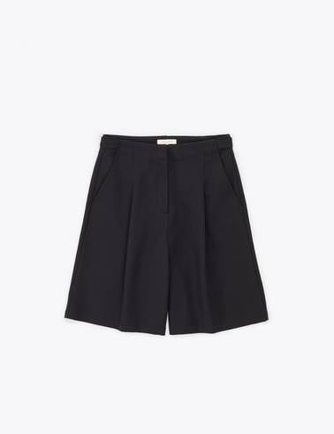 Siyah Comfort Fit Bermuda Şort