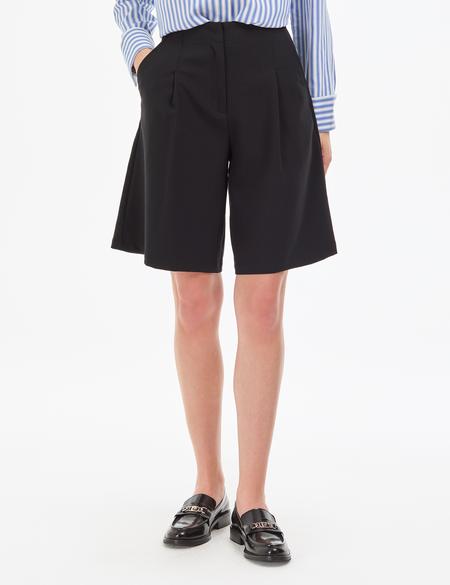 Siyah Comfort Fit Bermuda Şort - 50321214002