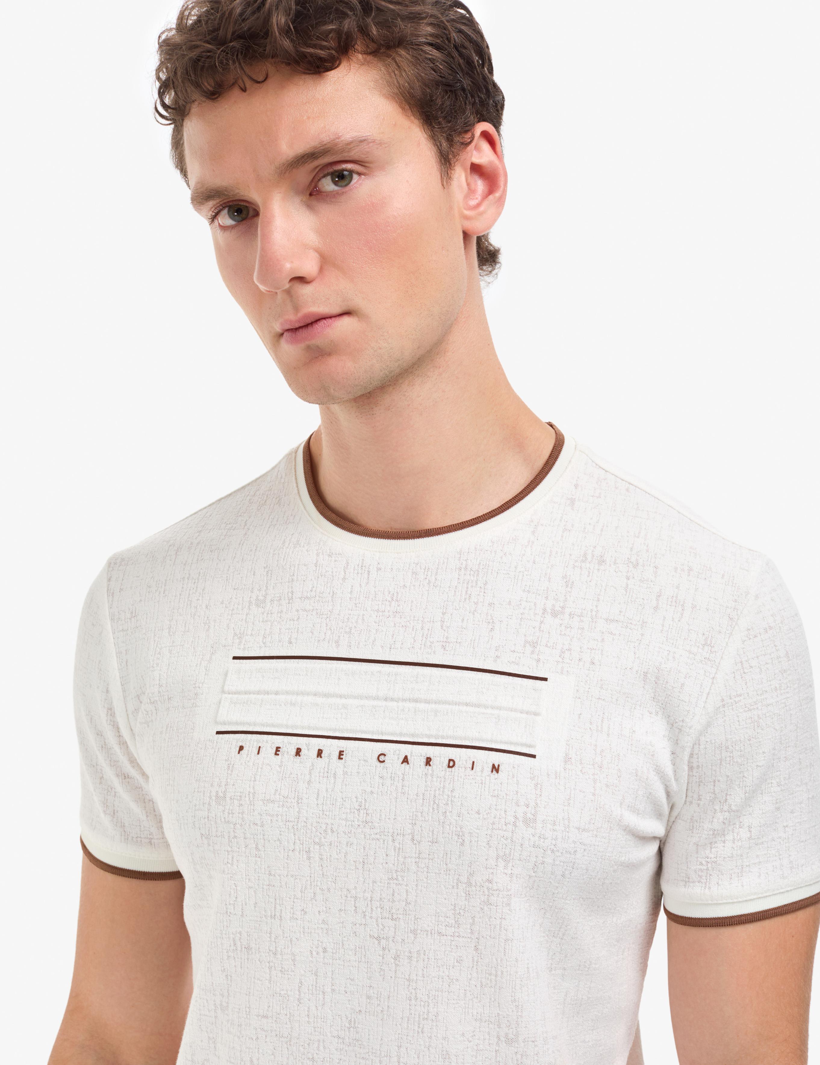 Ekru Slim Fit Tişört