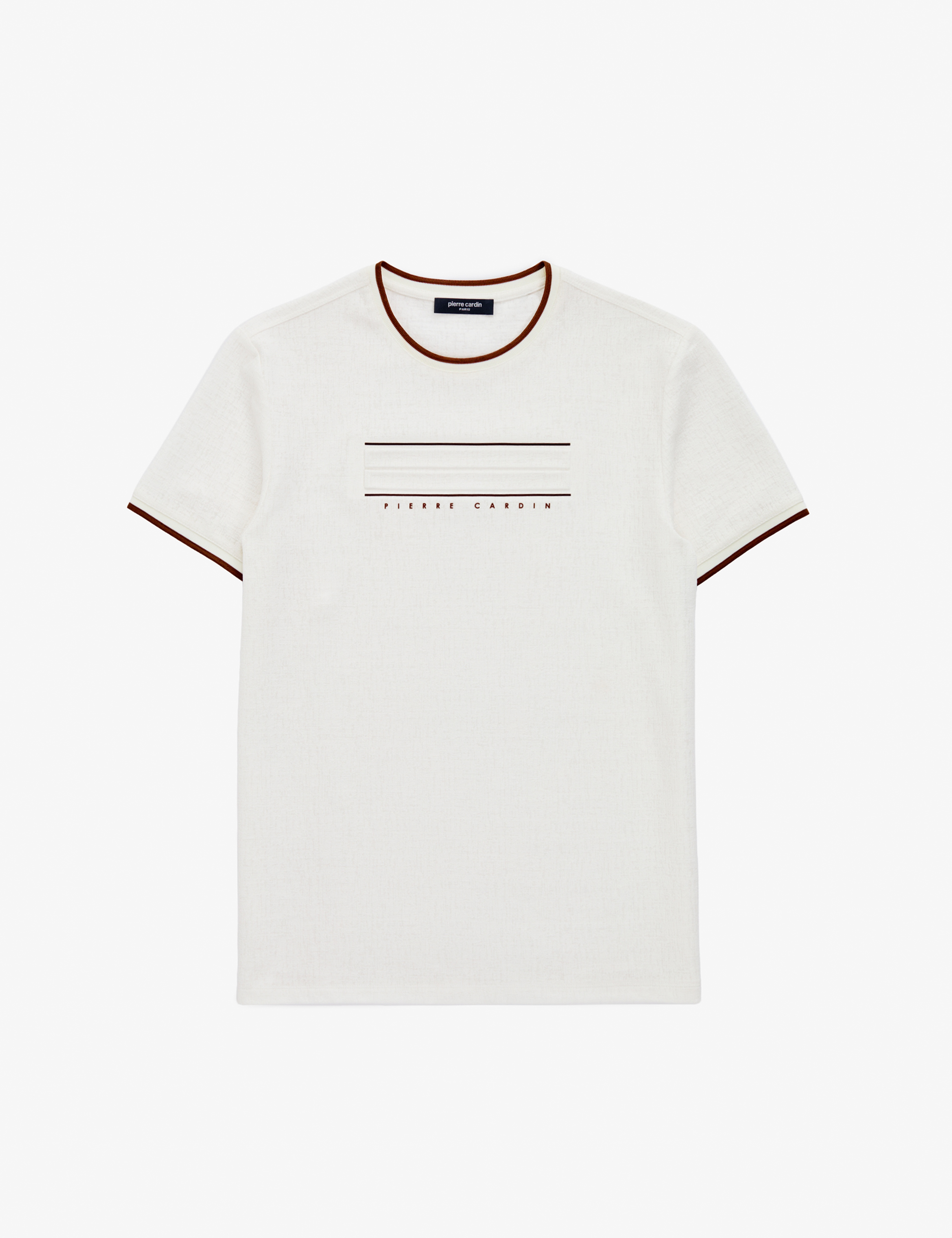 Ekru Slim Fit Tişört - Image 6