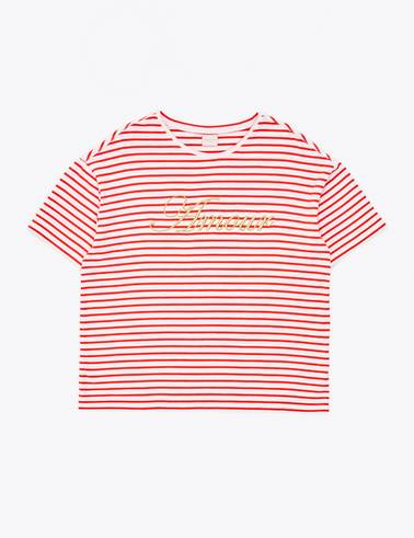 Kırmızı Comfort Fit Tişört