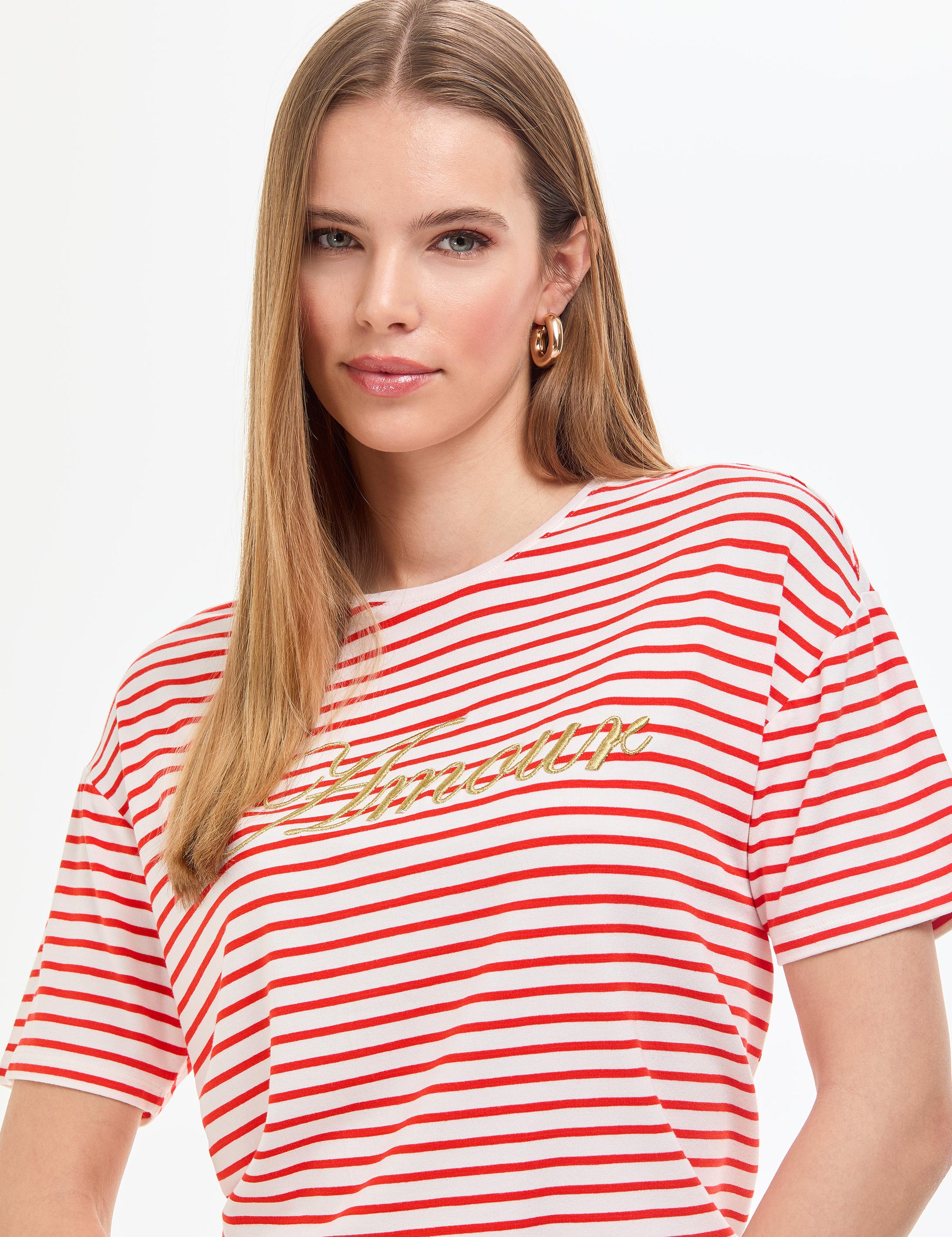Kırmızı Comfort Fit Tişört