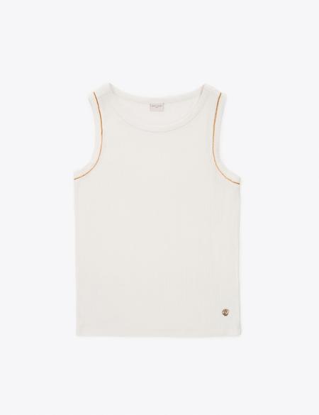 Ekru Slim Fit Örme Bluz - 50324123004