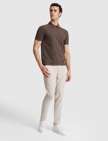 Bej Slim Fit Kanvas Pantolon
