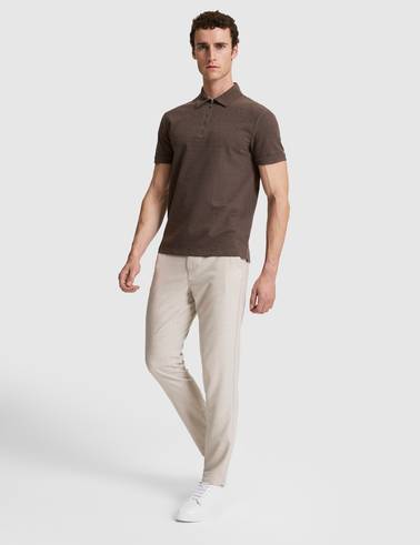 Bej Slim Fit Kanvas Pantolon