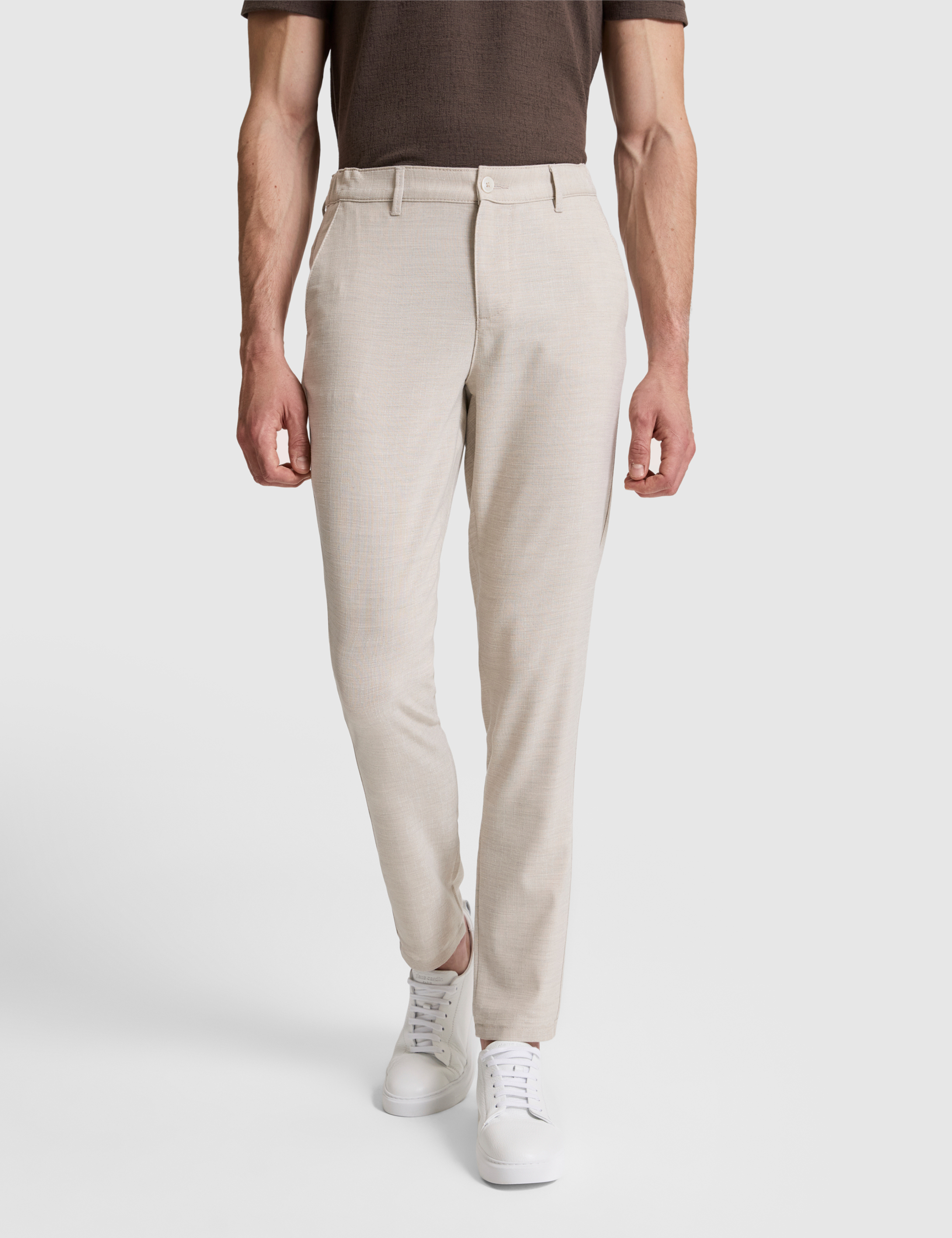 Bej Slim Fit Kanvas Pantolon - 50320822143