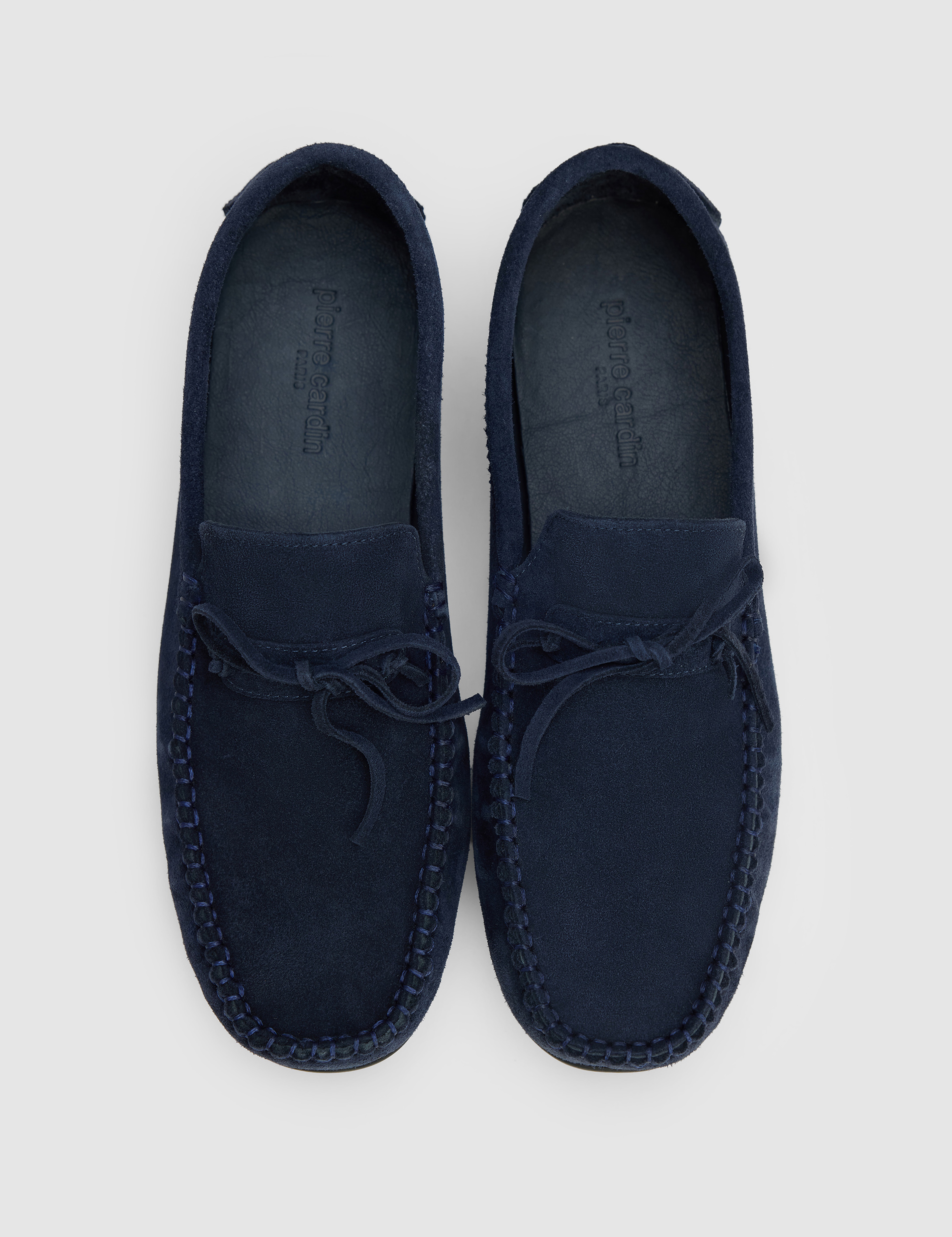 Lacivert İp Detaylı %100 Deri Loafer Ayakkabı - Image 6