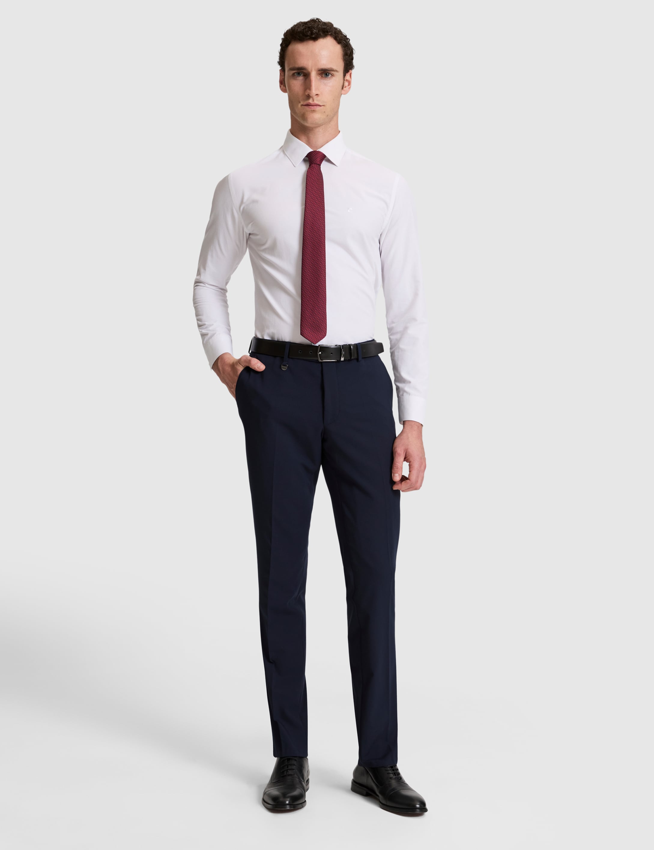 Lacivert Slim Fit Kumaş Pantolon