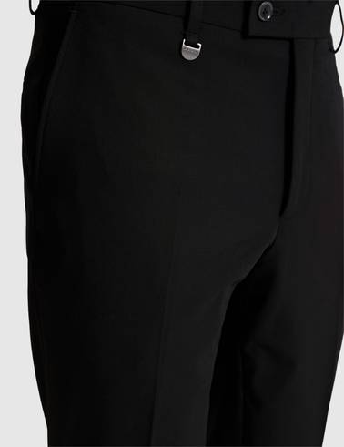 Siyah Slim Fit Kumaş Pantolon