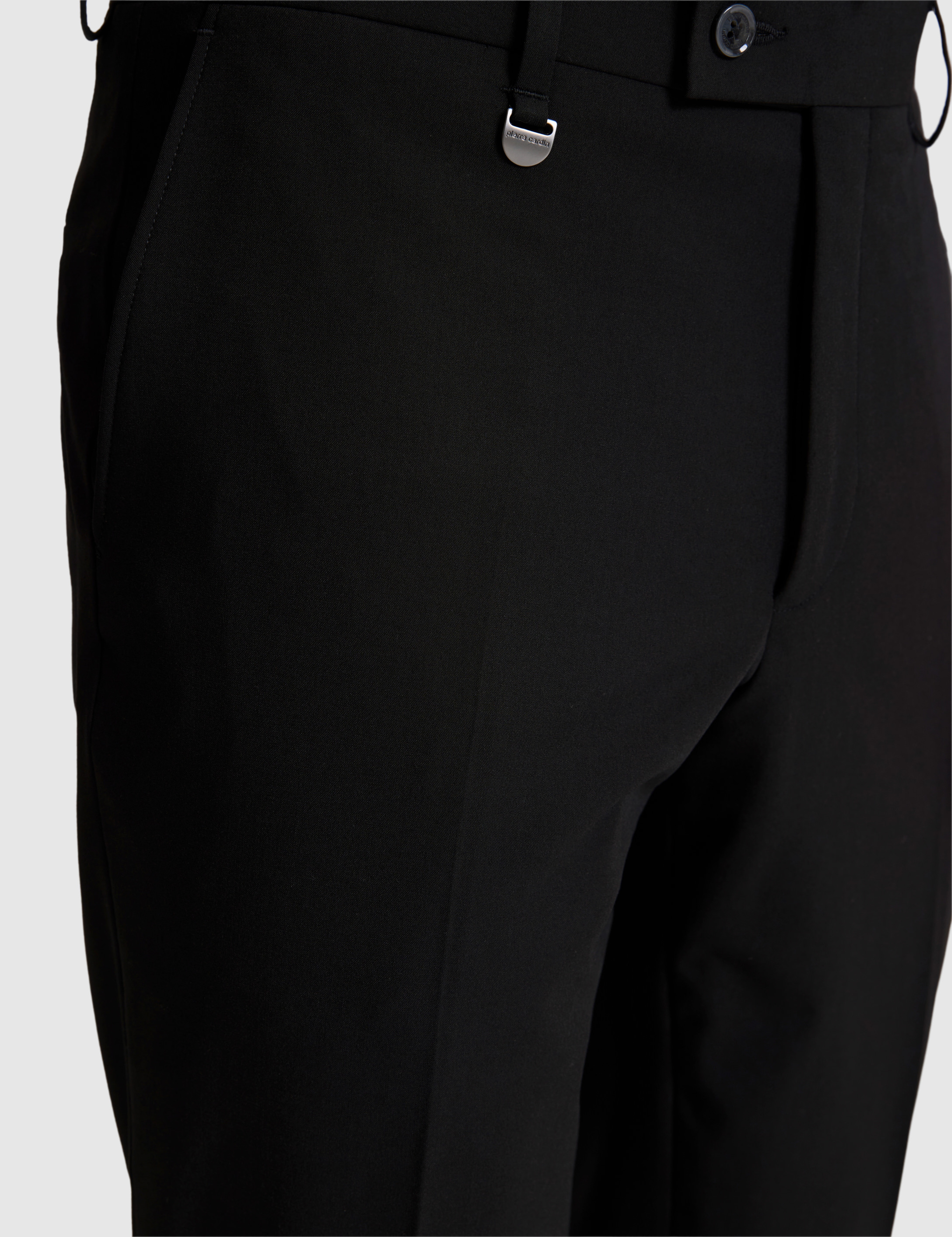 Siyah Slim Fit Kumaş Pantolon - Image 6