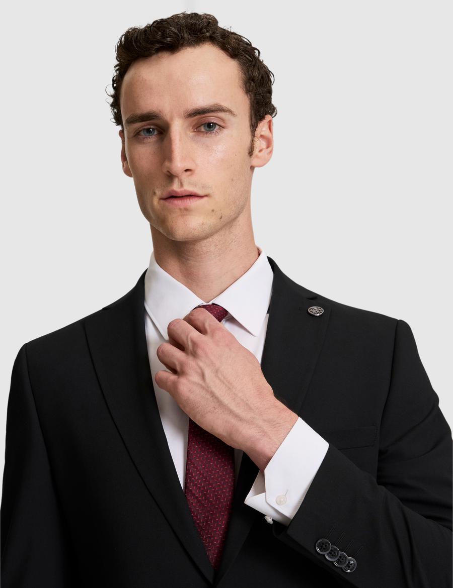 Siyah Slim Fit Takım Elbise