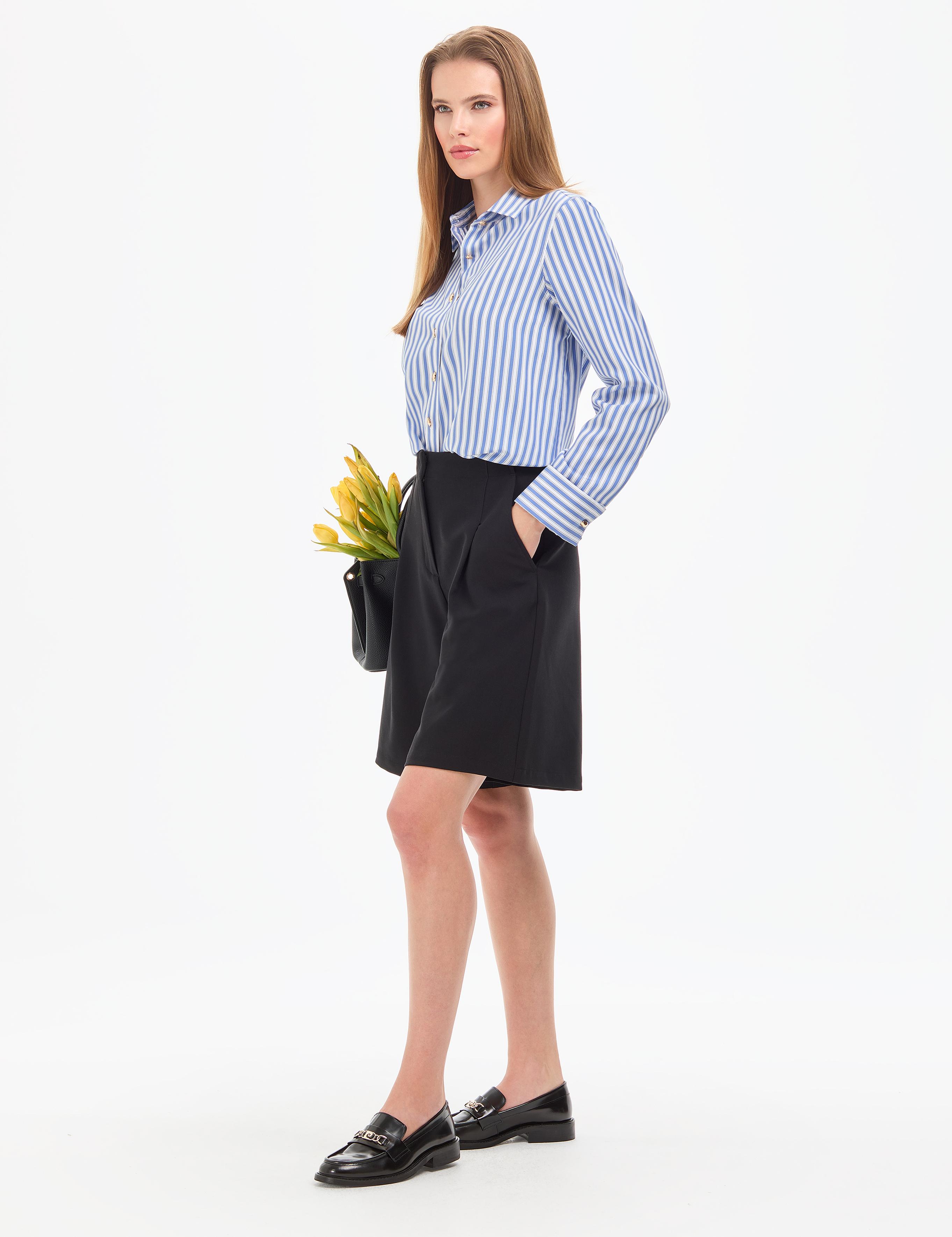 Lacivert Comfort Fit Uzun Kollu Gömlek