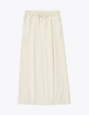 Beyaz A Kesim Dokuma Etek