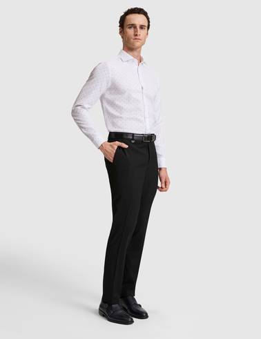 Beyaz Slim Fit Uzun Kollu Gömlek