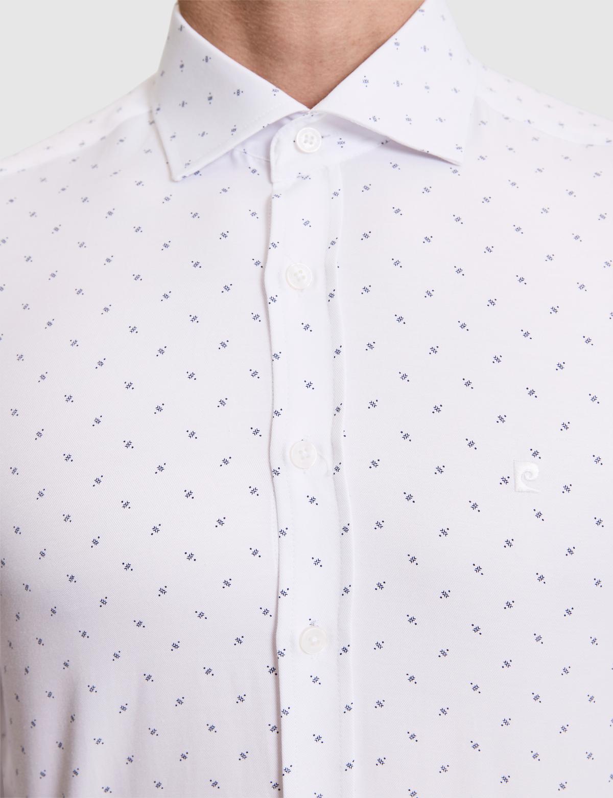 Beyaz Slim Fit Uzun Kollu Gömlek - 50307134005