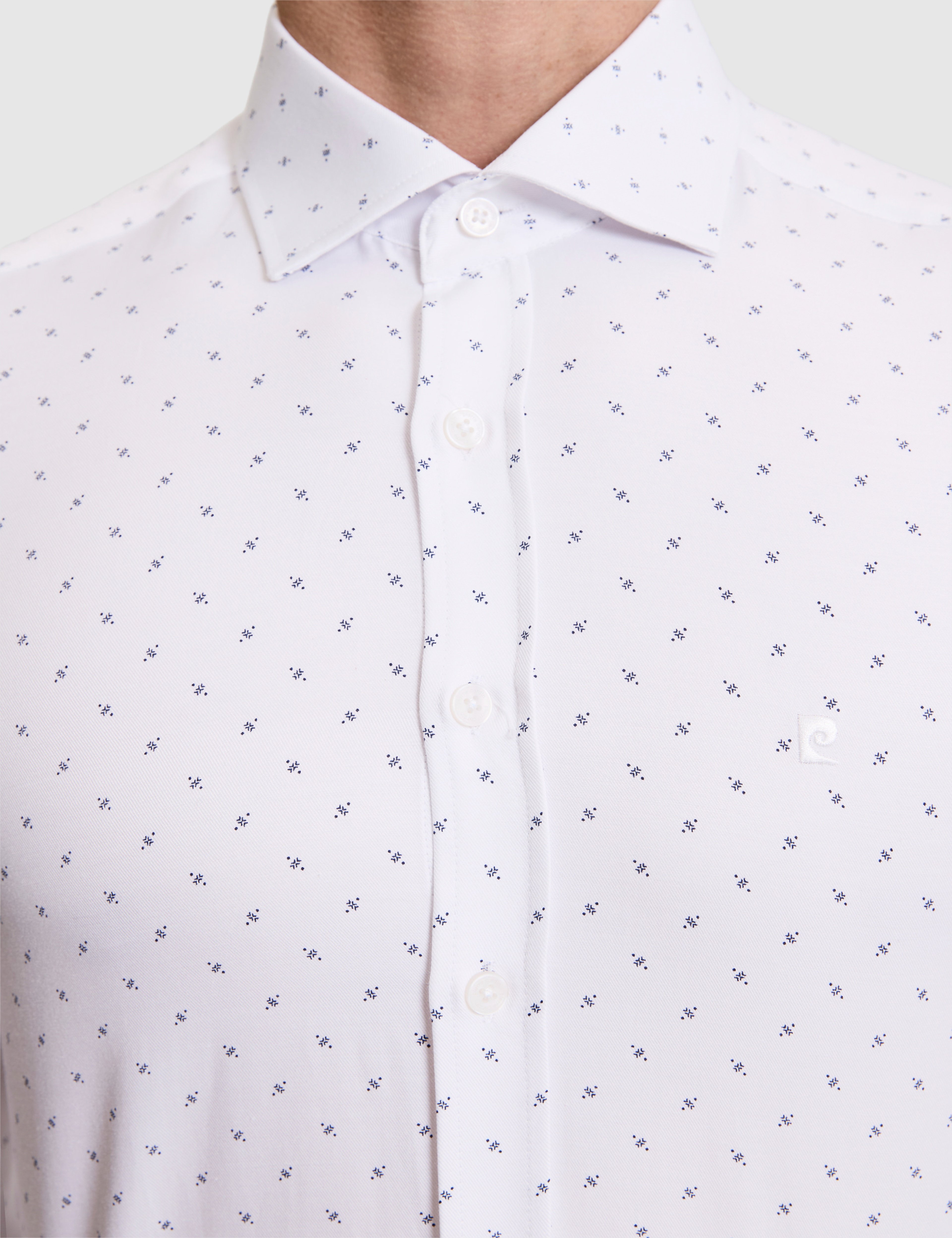 Beyaz Slim Fit Uzun Kollu Gömlek - Image 6