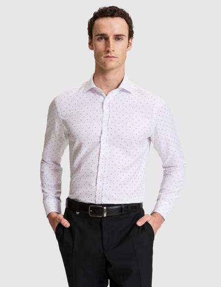 Beyaz Slim Fit Uzun Kollu Gömlek - 50307134005