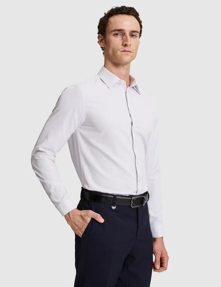 Gri Kareli Slim Fit Uzun Kollu Gömlek - 50307263007