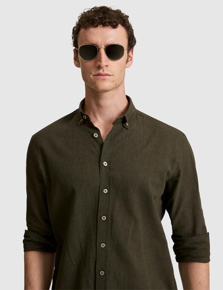 Haki Regular Fit Uzun Kollu Gömlek - 50325356001