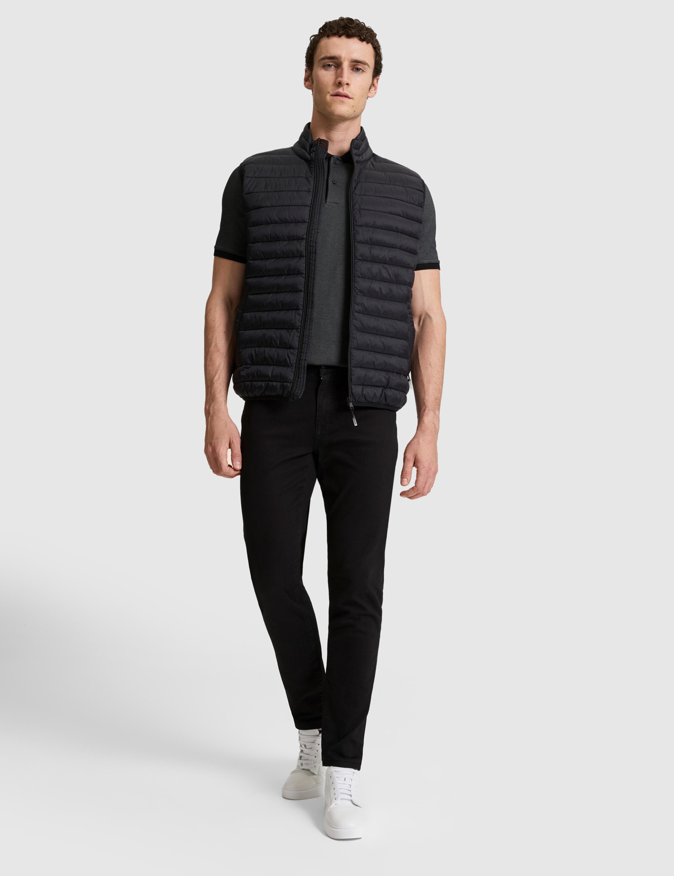Siyah Cropped Slim Yelek