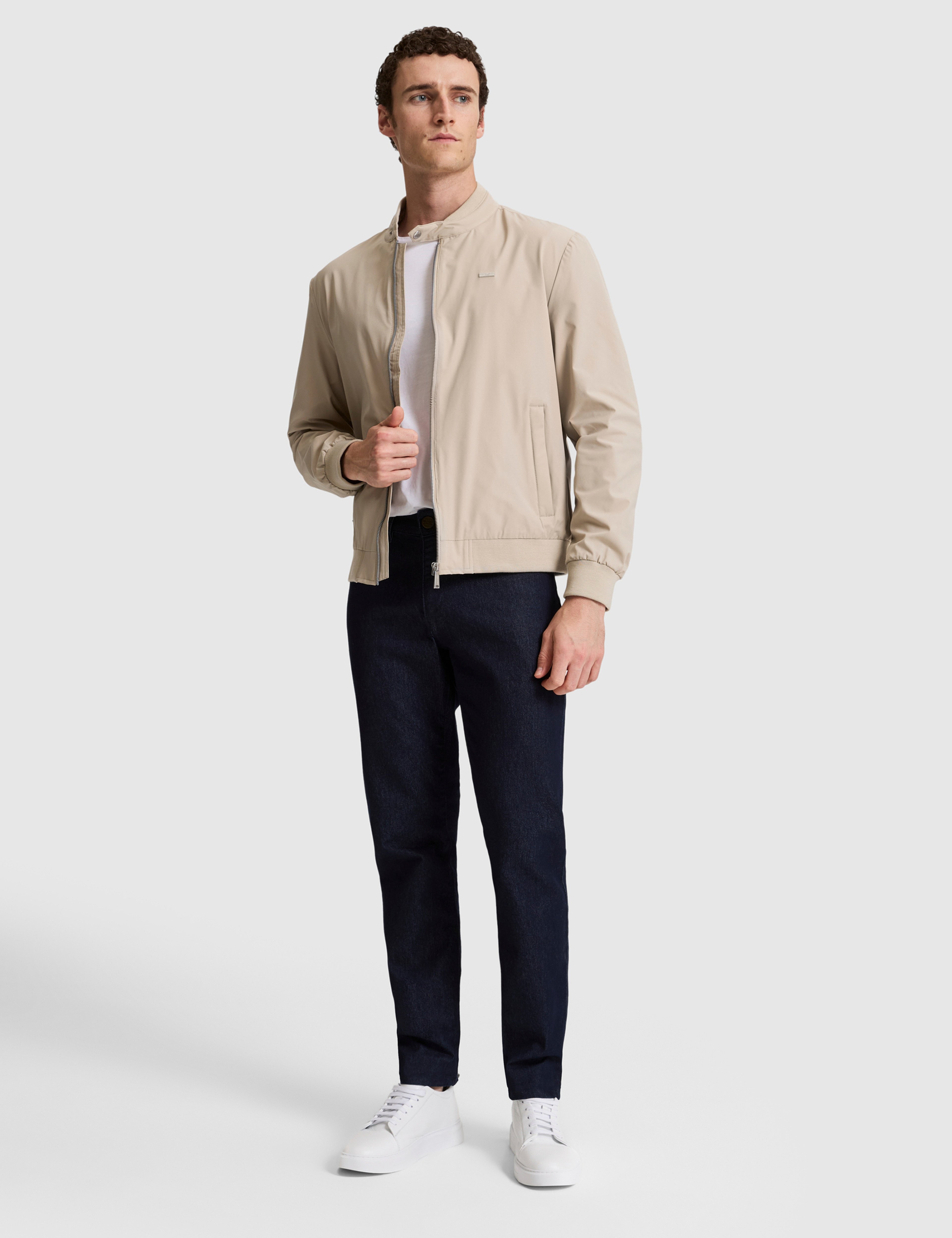 Bej Bomber Ceket
