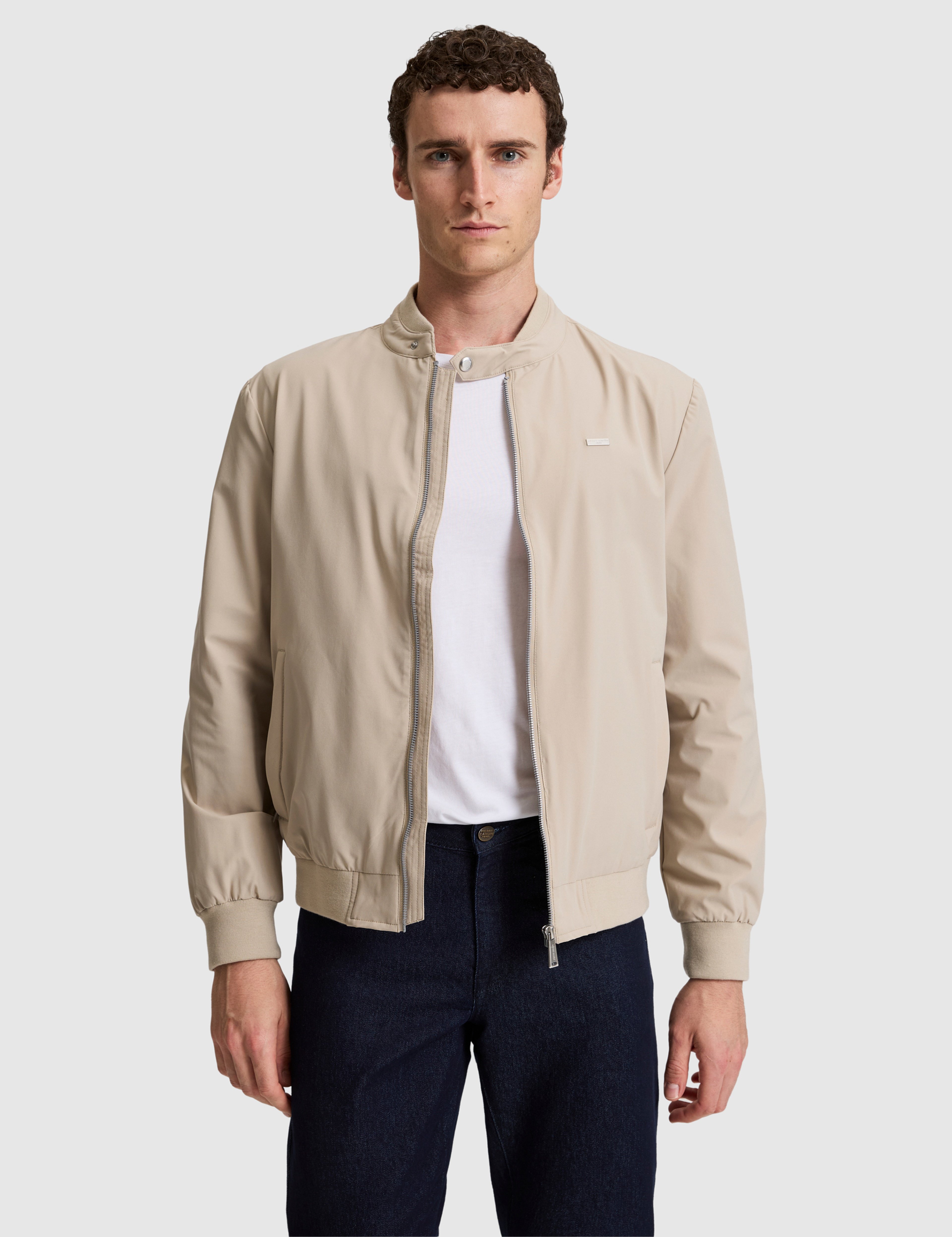 Bej Bomber Ceket - Image 1