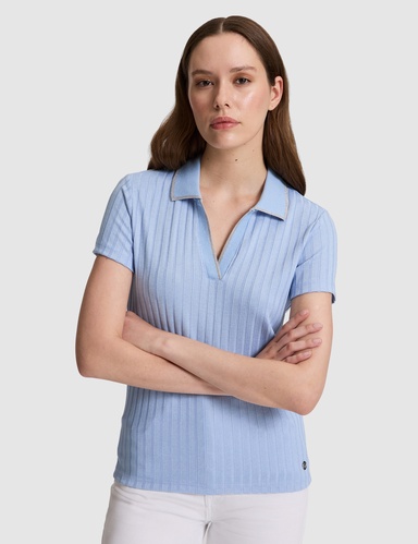 Mavi Slim Fit Polo Yaka Basic Tişört