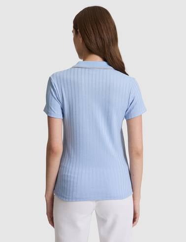 Mavi Slim Fit Polo Yaka Basic Tişört