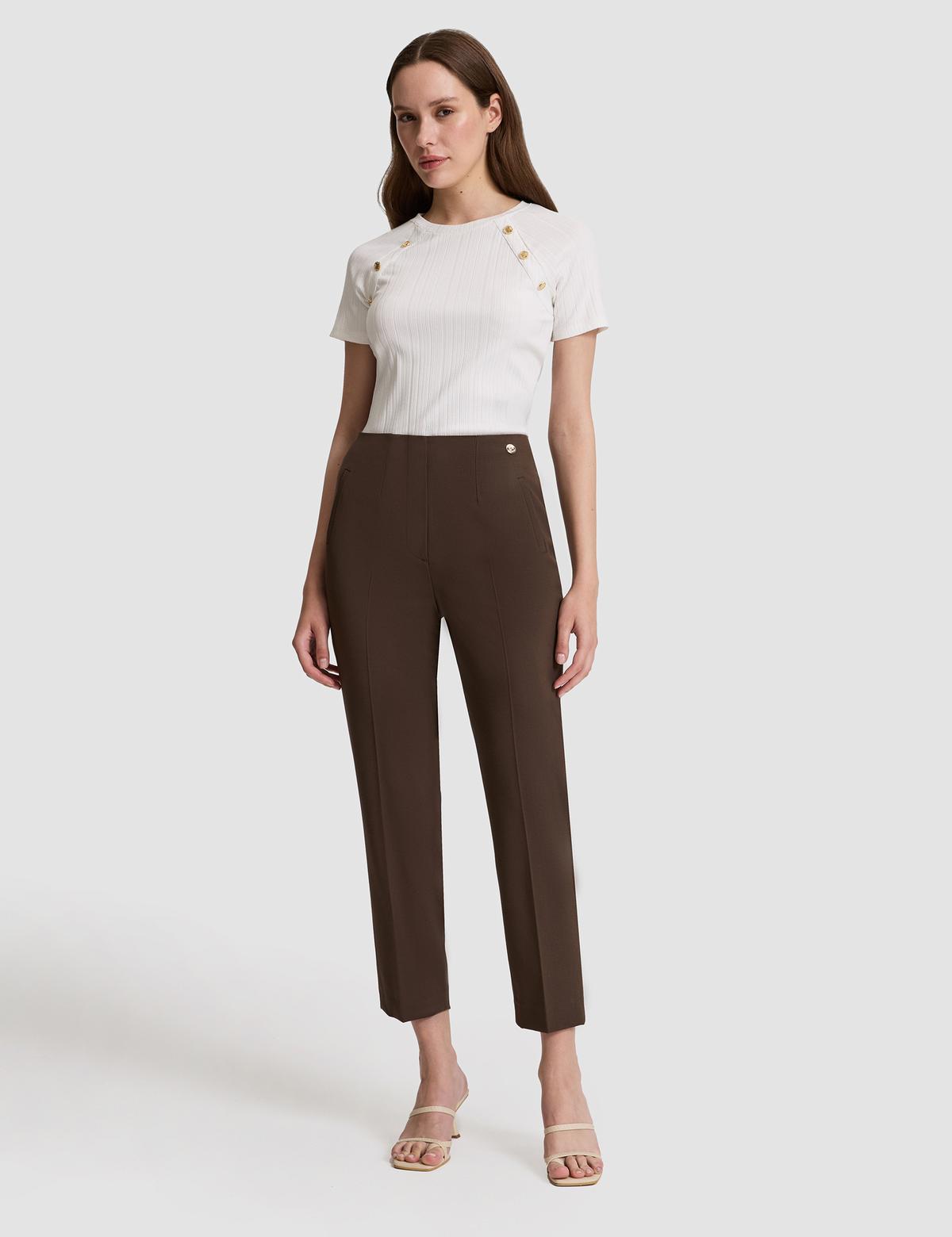 Ekru Ex. Slim Fit Tişört - 50319826036