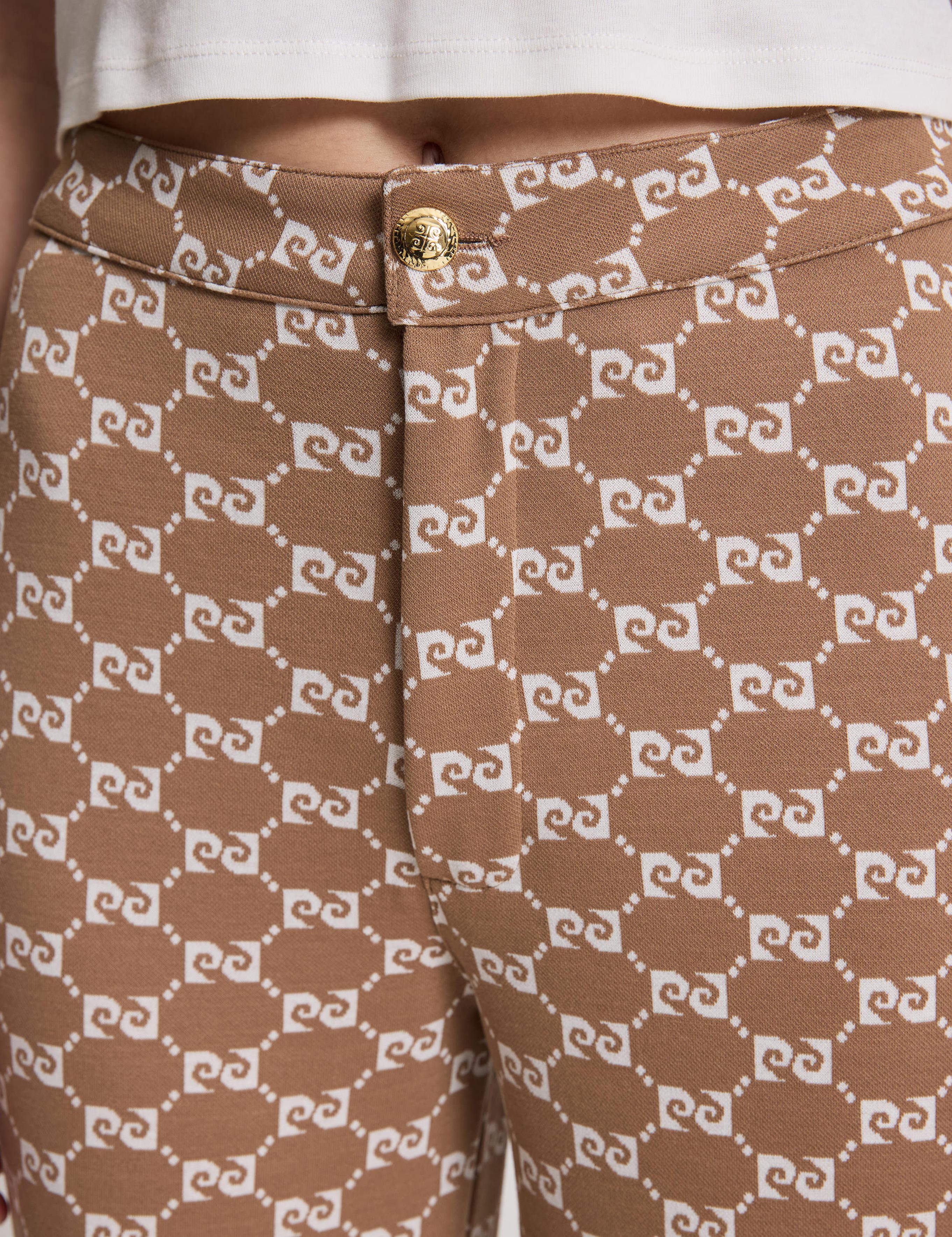 Bej Flare Fit Eşofman Altı