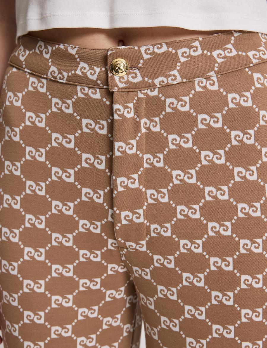 Bej Flare Fit Eşofman Altı