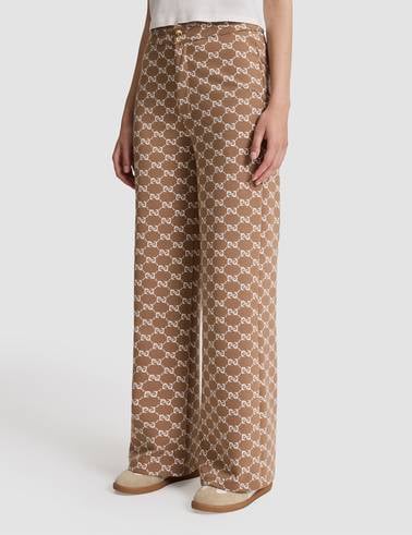 Bej Flare Fit Eşofman Altı