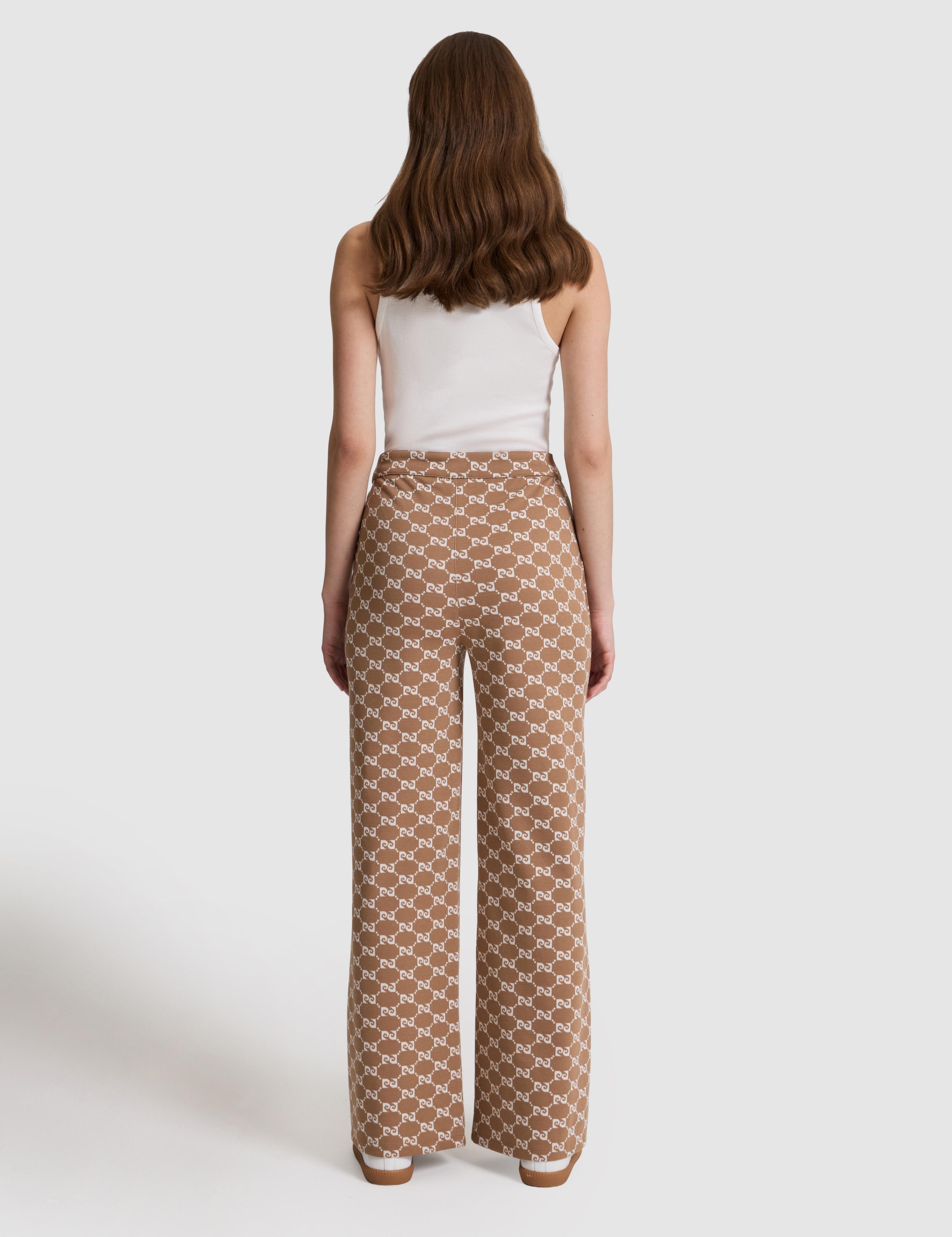 Bej Flare Fit Eşofman Altı
