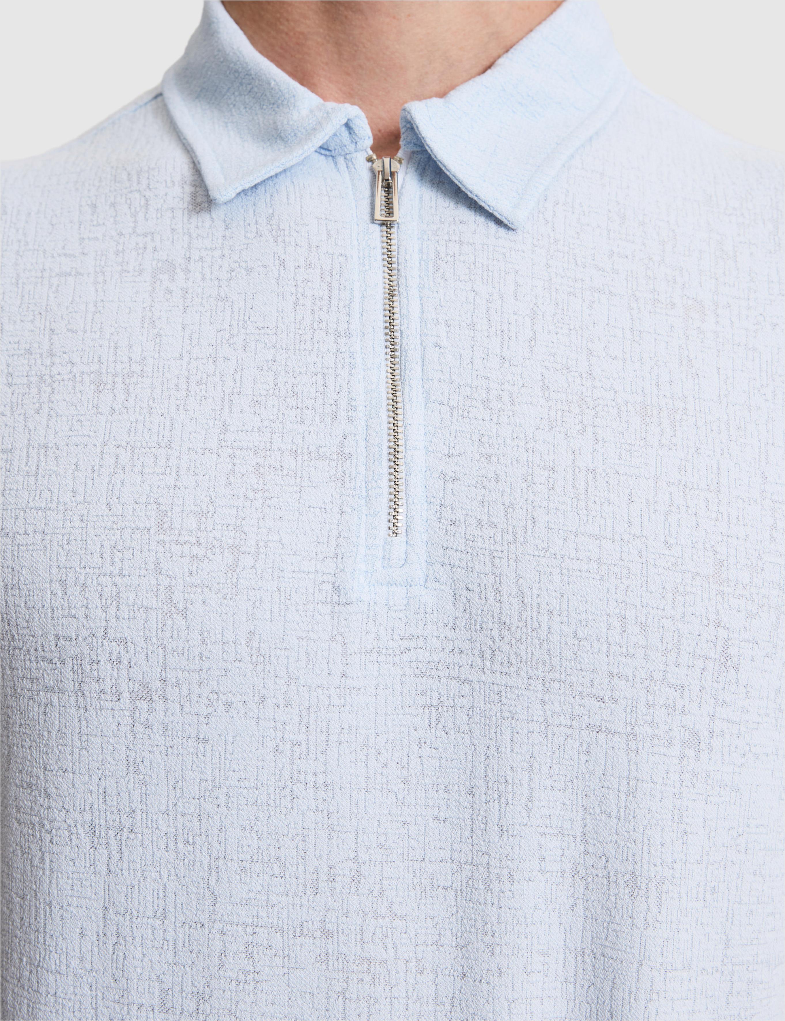 Açık Mavi Slim Fit Polo Yaka Tişört