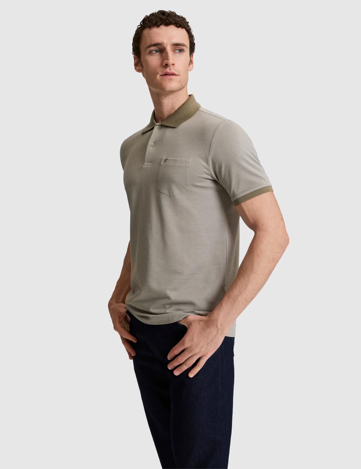 Haki Regular Fit Polo Yaka Tişört - 50321167019