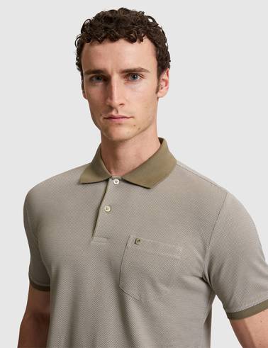 Haki Regular Fit Düğmeli Polo Yaka Tişört