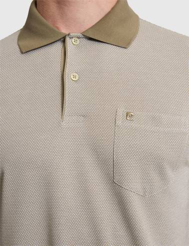 Haki Regular Fit Düğmeli Polo Yaka Tişört