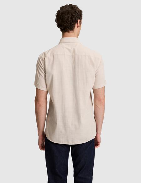 Bej Regular Fit Kısa Kollu Gömlek - 50320916007