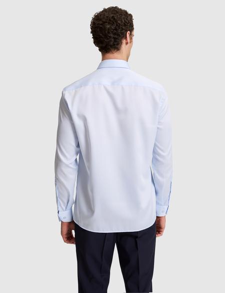 Açık Mavi Non İron Kolay Ütülenebilir Regular Fit Uzun Kollu Basic Gömlek - 50325163019